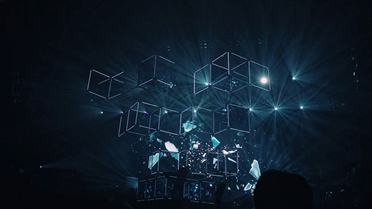 digitally generated geometric shapes