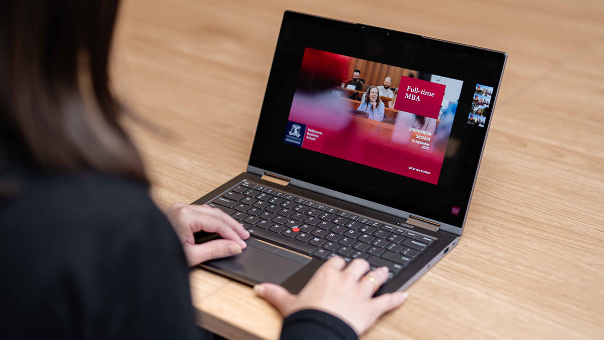 Meet with us | Melbourne Business School