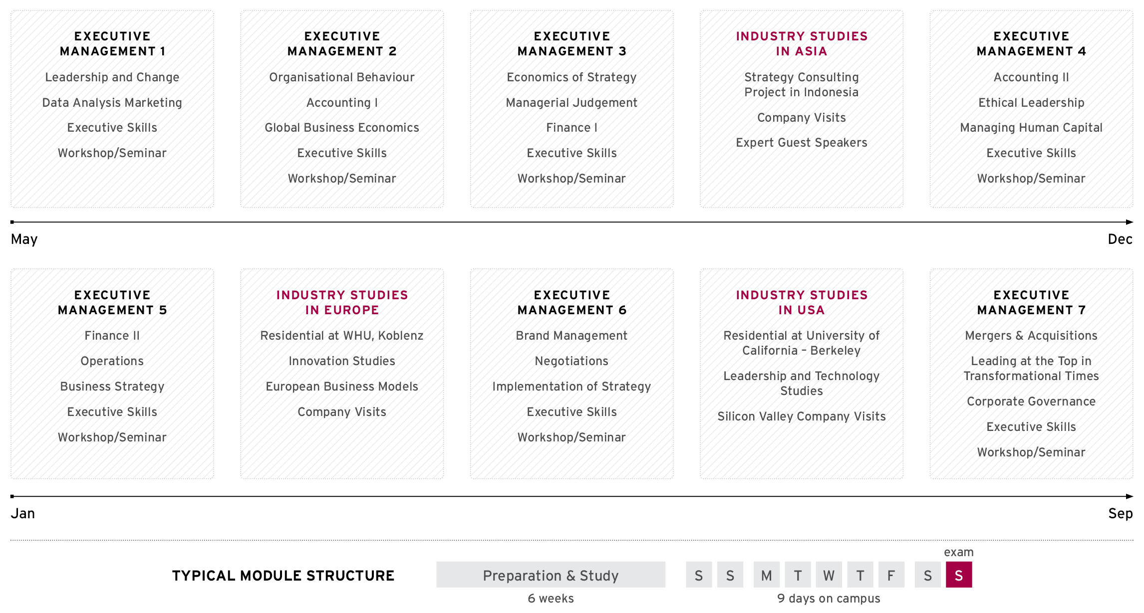 Senior Executive MBA - Course structure