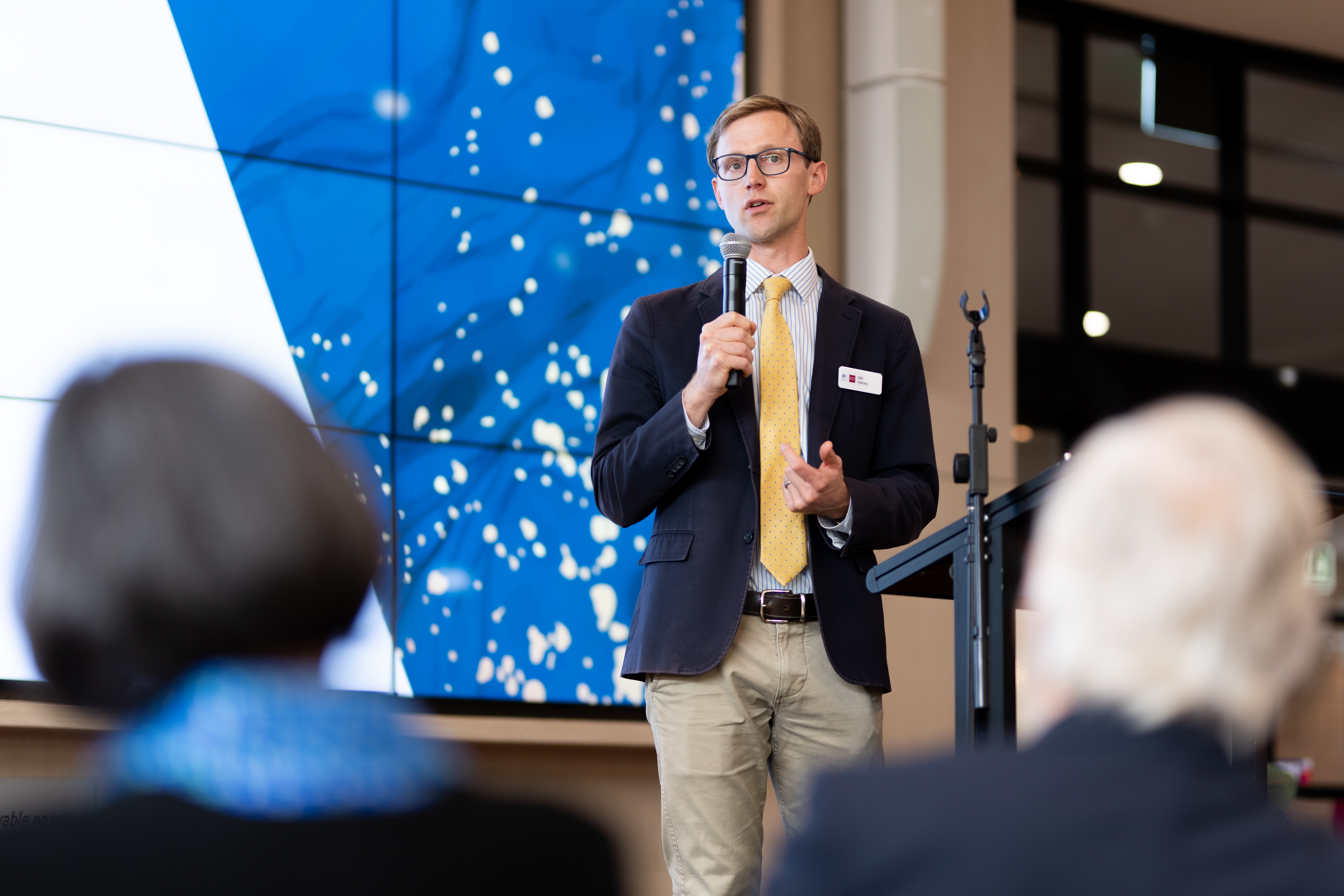 Will Harvey presenting at the Celebrating Excellence award ceremony at Melbourne Business School
