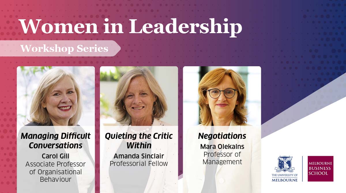 Women In Leadership Workshop Series; Quieting The Critic Within 