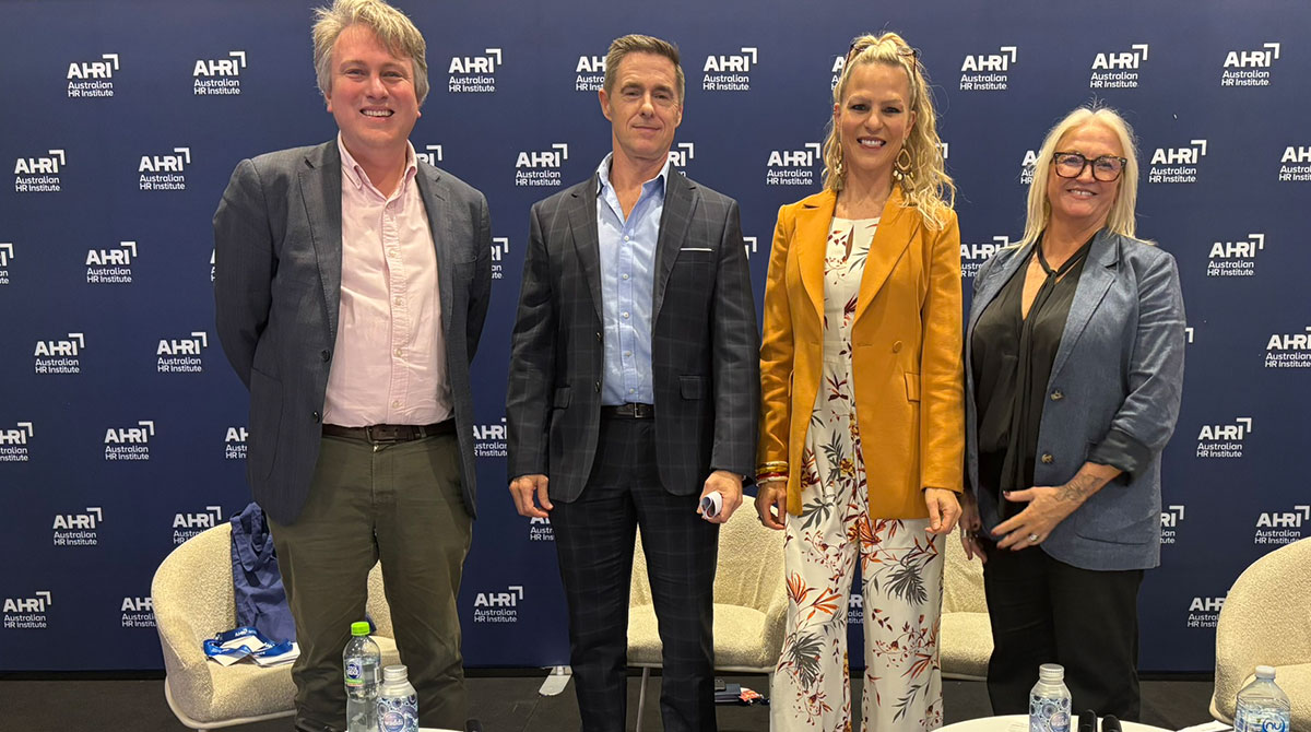 At the 2026 Australian HR Institute National Convention, Melbourne Business School (MBS) had the privilege of hosting a conversation on Learning as a Strategic Lever with Gina Adamthwaite from SJ Group, Simon Rowe from News Corp Australia and Samantha Fernando from Aurecon.
