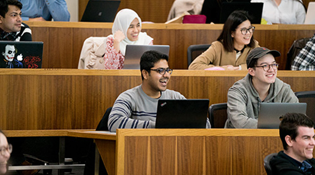Students attending the Full-time Master of Business Analytics Program 