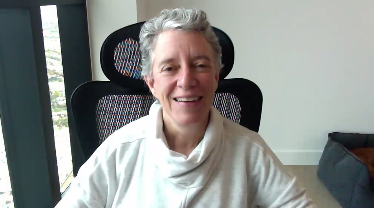 Melbourne Business School Professor of Marketing Jill Klein on webcam