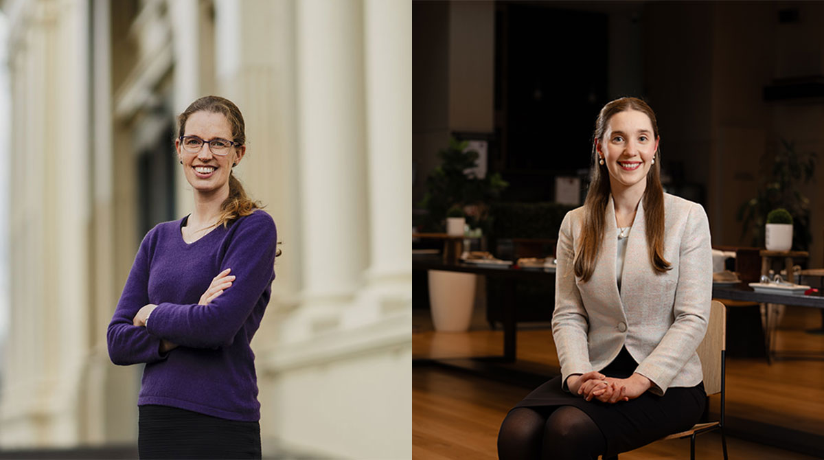 HMST Fellows Alyssa Cameron and Nellie Montague 