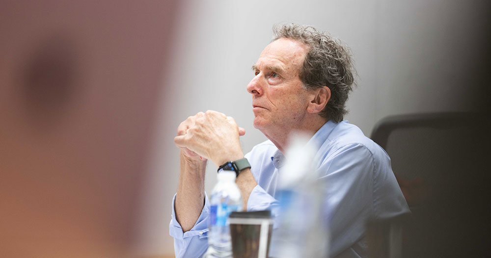 Colin McLeod judging at the Melbourne Business School Innovation Bootcamp