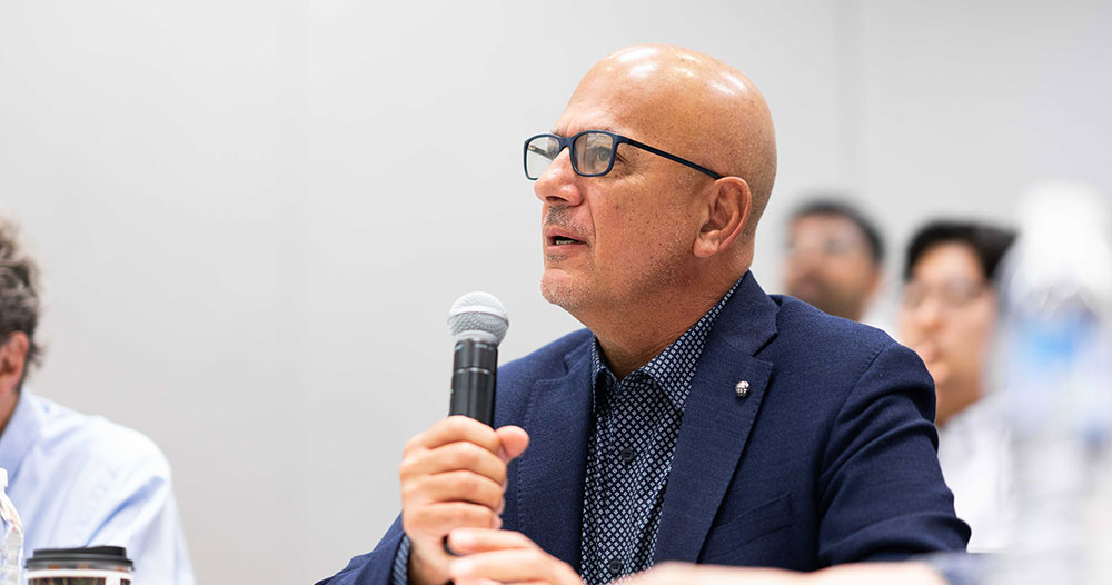 Hany Massarany judging at the Melbourne Business School Innovation Bootcamp
